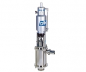 Piston pumps pneumatically actuated